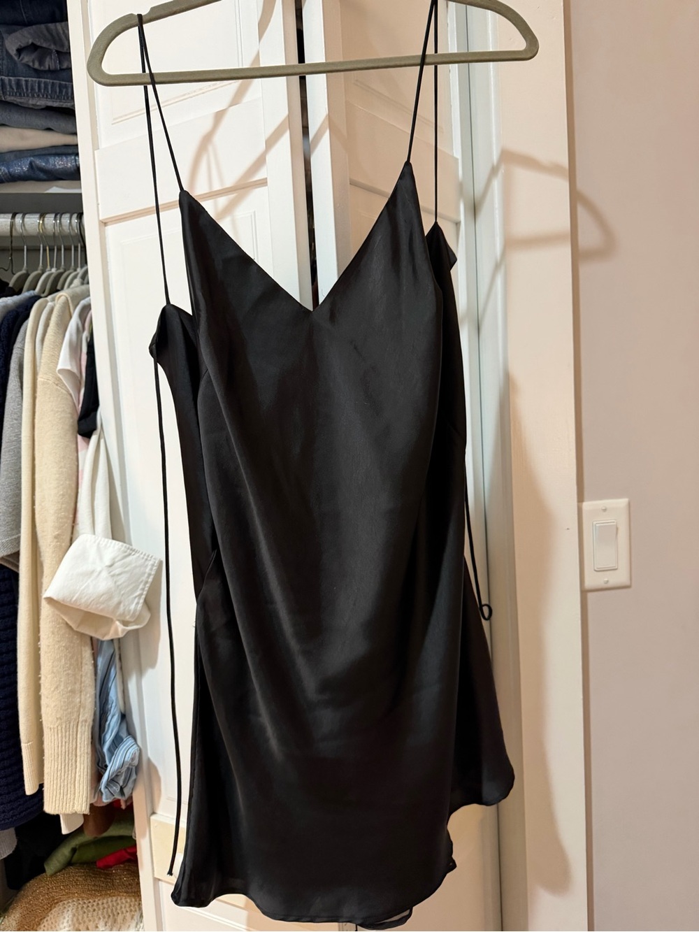 ZARA Silky Black Cocktail Dress